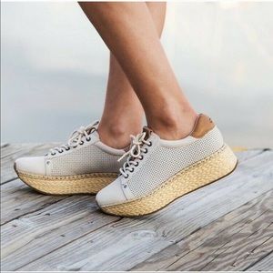 OTBT Meridian Leather Espadrille Platform Sneaker
